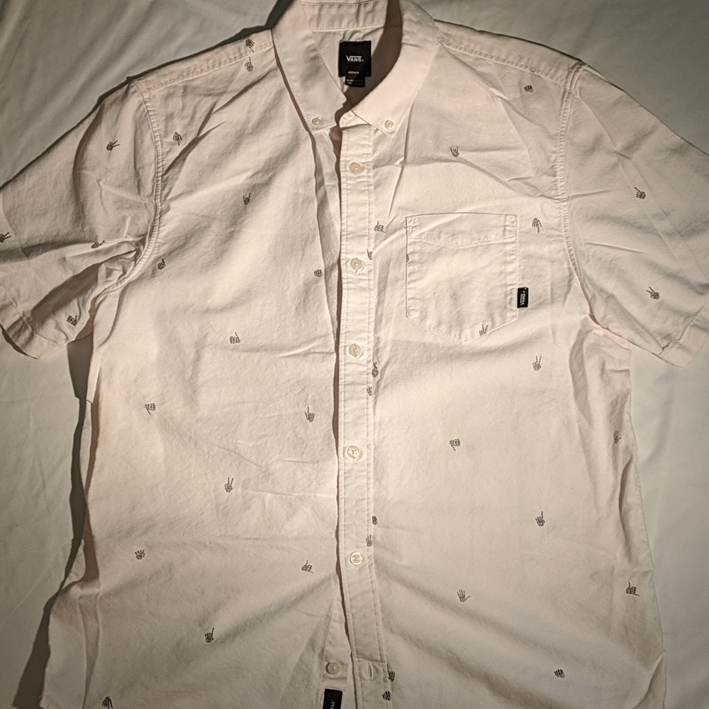 Vans short sleeve button down shirt